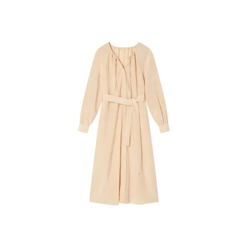 Goodland Long Sleeved Dresses Women's Light Yellow-0