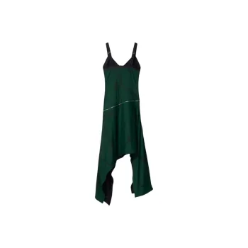 Burberry Shield Hardware Asymmetric Midi Dress