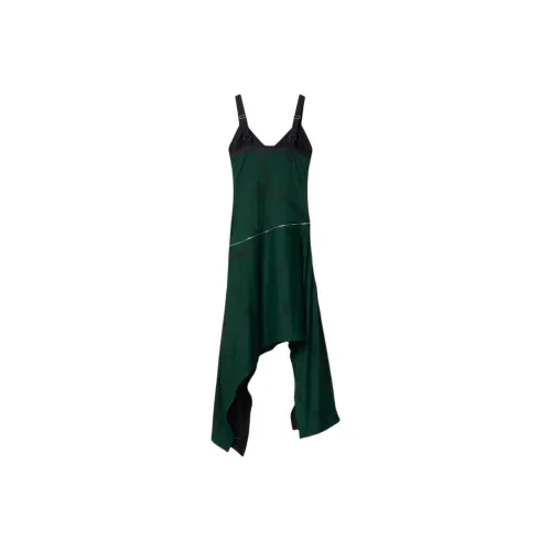 Burberry Shield Hardware Asymmetric Midi Dress