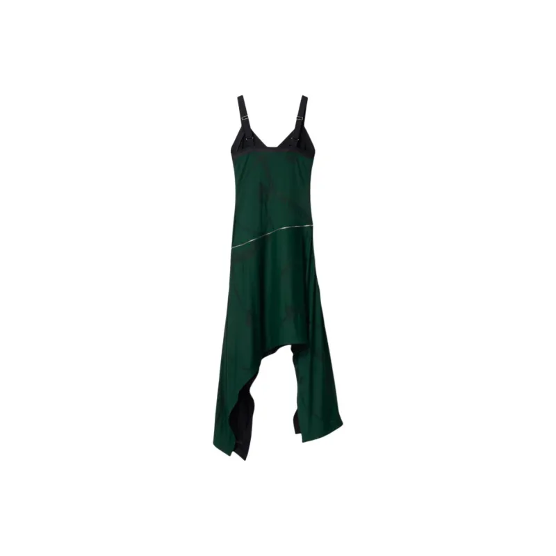 Burberry Shield Hardware Asymmetric Midi Dress-0