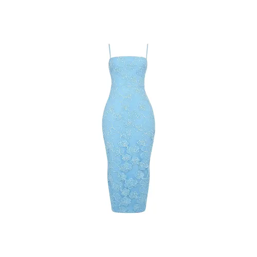 HOUSE OF CB EVA Slip Dresses Women's BLUE/Blue