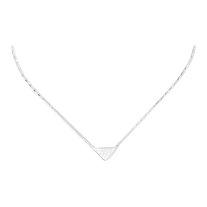 PRADA 18K White Gold Necklaces Unisex Silver-0