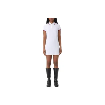 DSQUARED 2 Logo Embroidered Maxi Cut Out Polo Dress