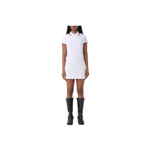 DSQUARED 2 Logo Embroidered Maxi Cut Out Polo Dress