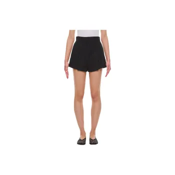 KHAITE High Waist Pleated Shorts