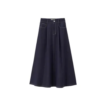 UNIQLO Denim Long Skirts Women's
