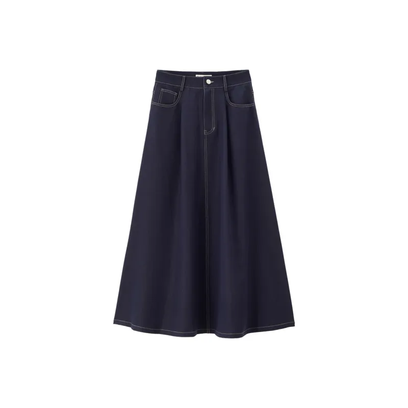 UNIQLO Denim Long Skirts Women's-0