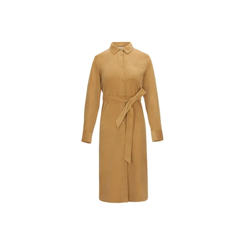 HAZZYS Long Sleeved Dress Women's Camel-0