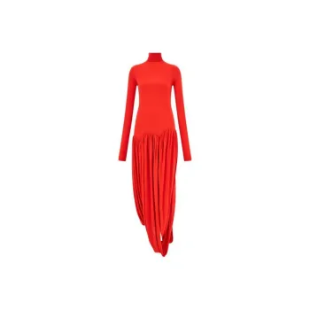 Ferragamo Turtleneck Tulip Skirt Dress