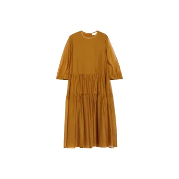 MaxMara Long-Sleeved Dresses Women's Gold