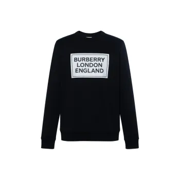 Burberry Fawson Logo Print Crewneck Sweatshirt