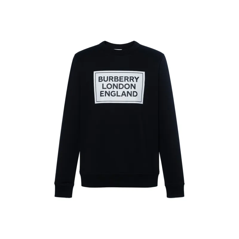 Burberry Fawson Logo Print Crewneck Sweatshirt-0