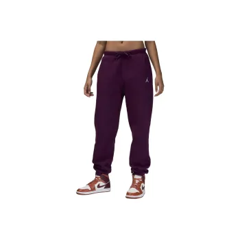 Jordan Brooklyn FleeceJumpman Knitted Sports Pants Women's Bordeaux Red/white