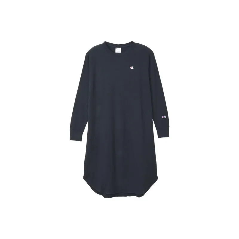 Champion FW24 Long-Sleeved Dresses Women's Marine Blue-0
