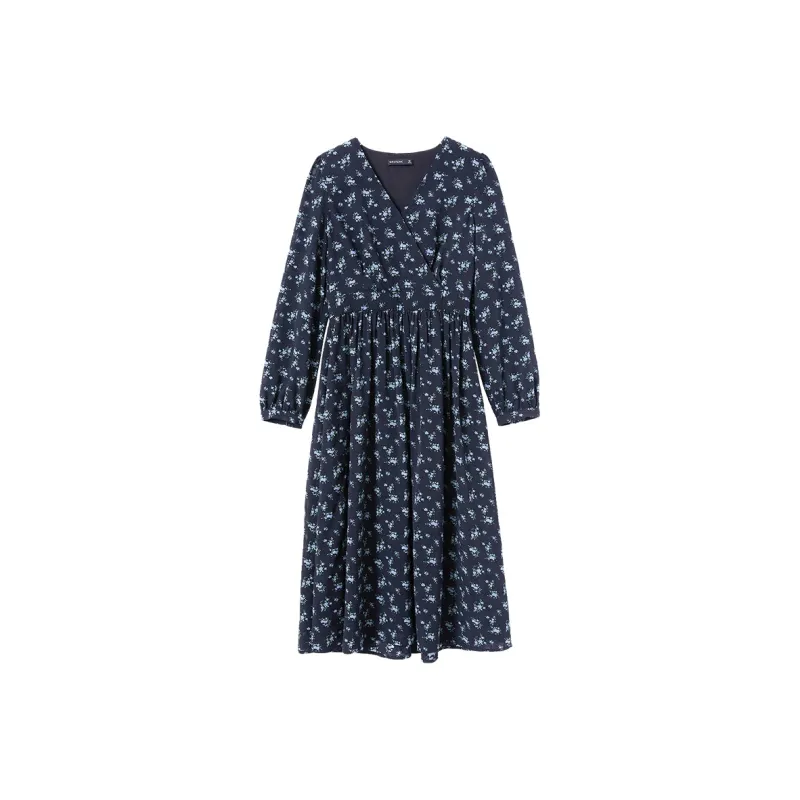 WESTLINK Long Sleeved Dresses Women's Blue-0