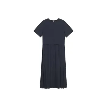THEORY Short-Sleeved Dresses Women's Deep Sea Blue