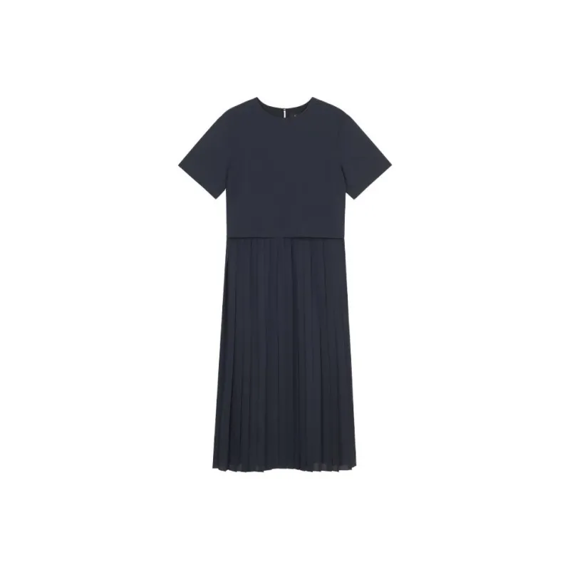 THEORY Short-Sleeved Dresses Women's Deep Sea Blue-0