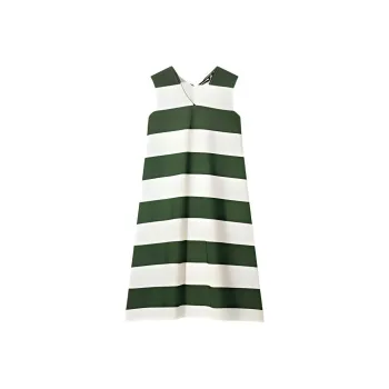 Marimekko X UNIQLO Marimekko Co brand Sleeveless Dresses Women's Olive