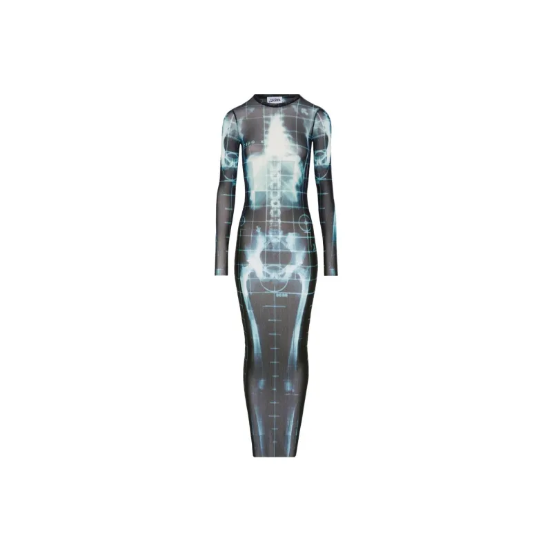 Jean Paul Gaultier Long Sleeved Dress Women's Multicolor-0