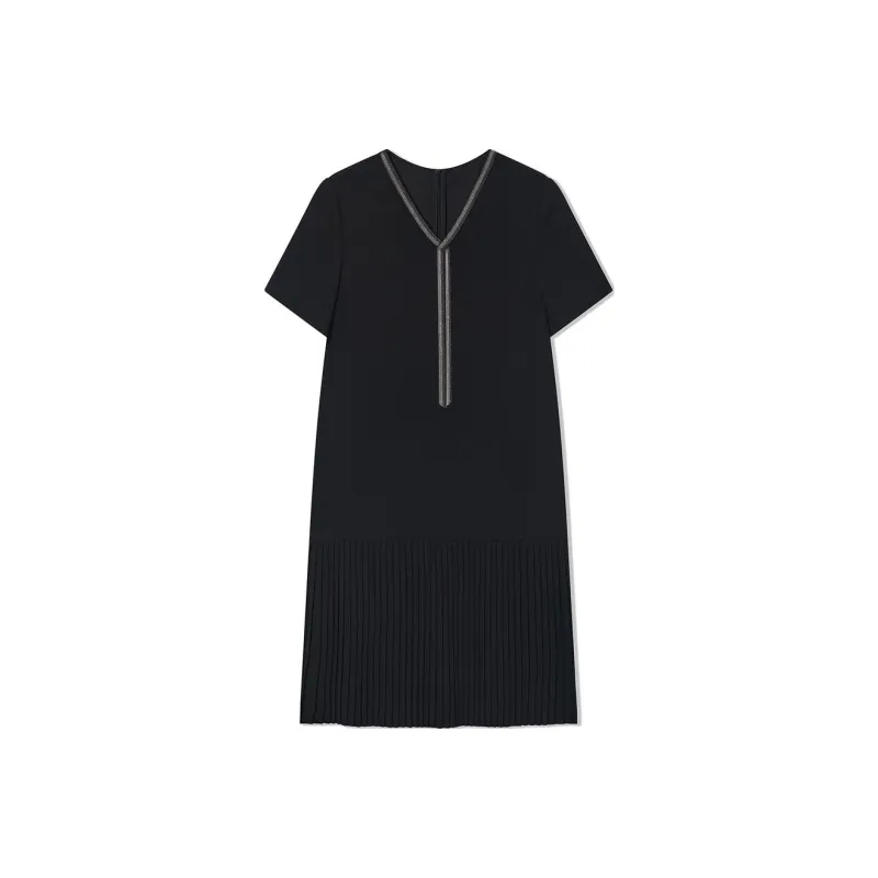 COVERINS Short Sleeved Dresses Women's Black-0
