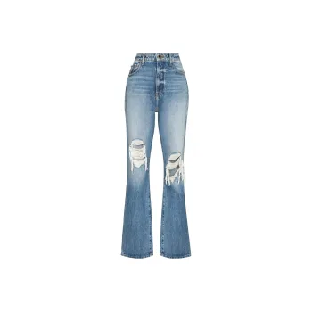 KHAITE Danielle High waisted Distressed Jeans