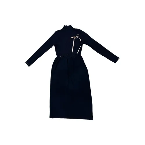 KULAIYA Long Sleeved Dresses Women's Black