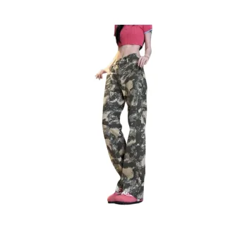 RENBEN Jeans Women's Desert Camouflage