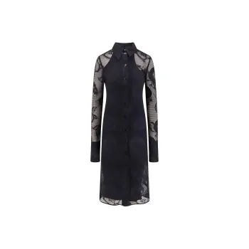 SportMax Canosa Buttoned Long Sleeved Shirt Dress