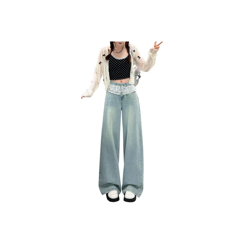 Wen Shan Jeans Women's Light Blue-4