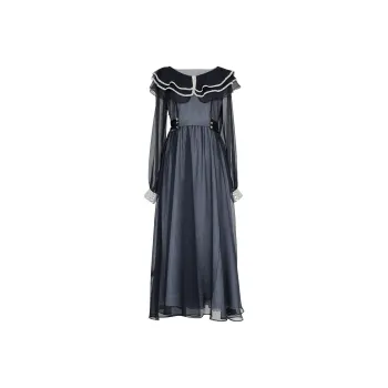 UNCLE PETERPAN Long Sleeved Dresses Women's Navy Blue