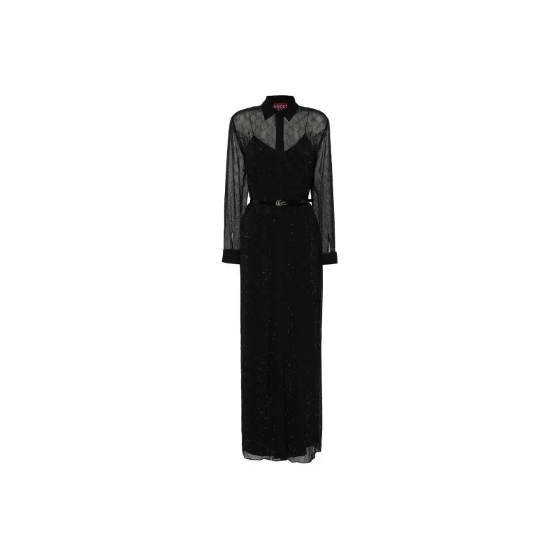 GUCCI Gg Monogram Maxi Dress-0