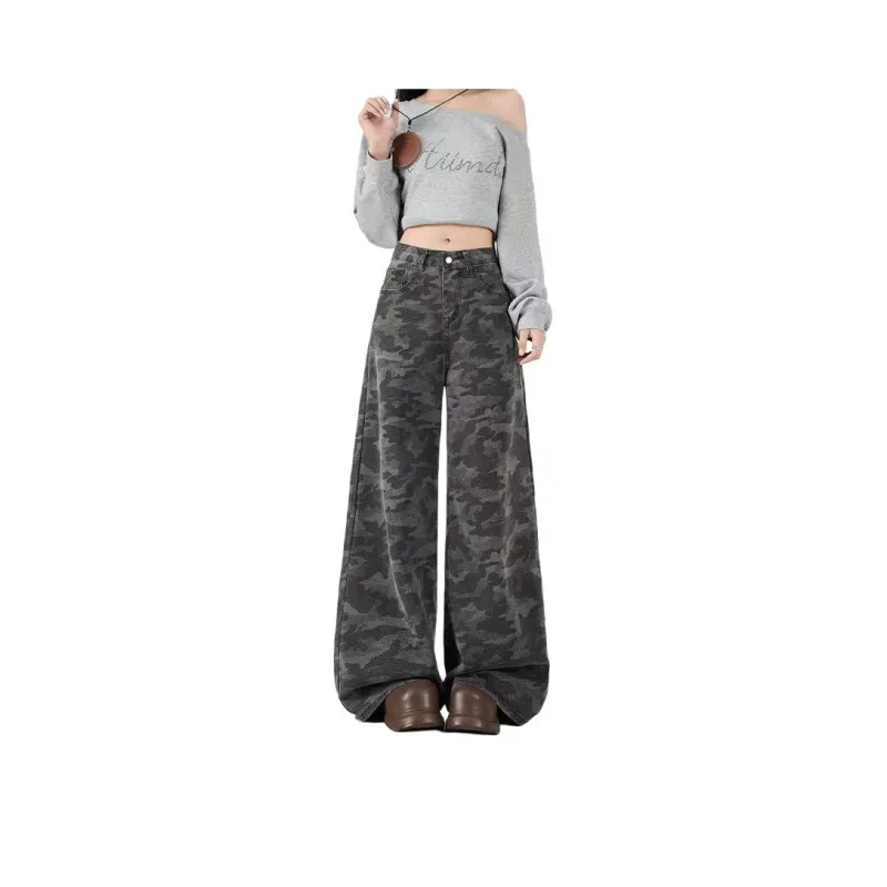 BENGEN Jeans Women's Camouflage-0