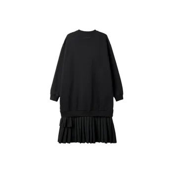 MM6 Maison Margiela Long Sleeved Dresses Women's Black
