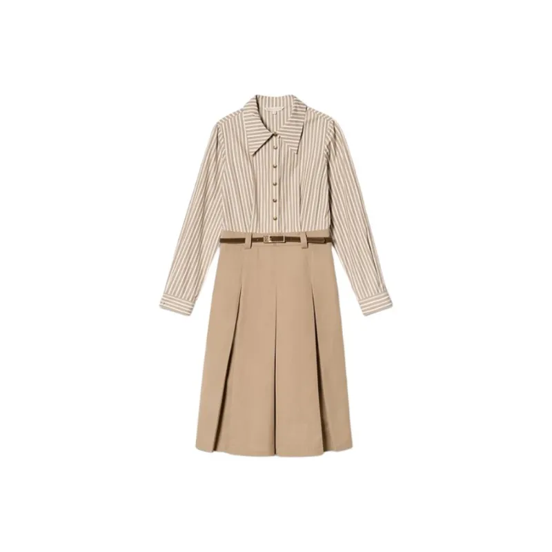 PSALTER Long Sleeved Dress Women's Camel-0