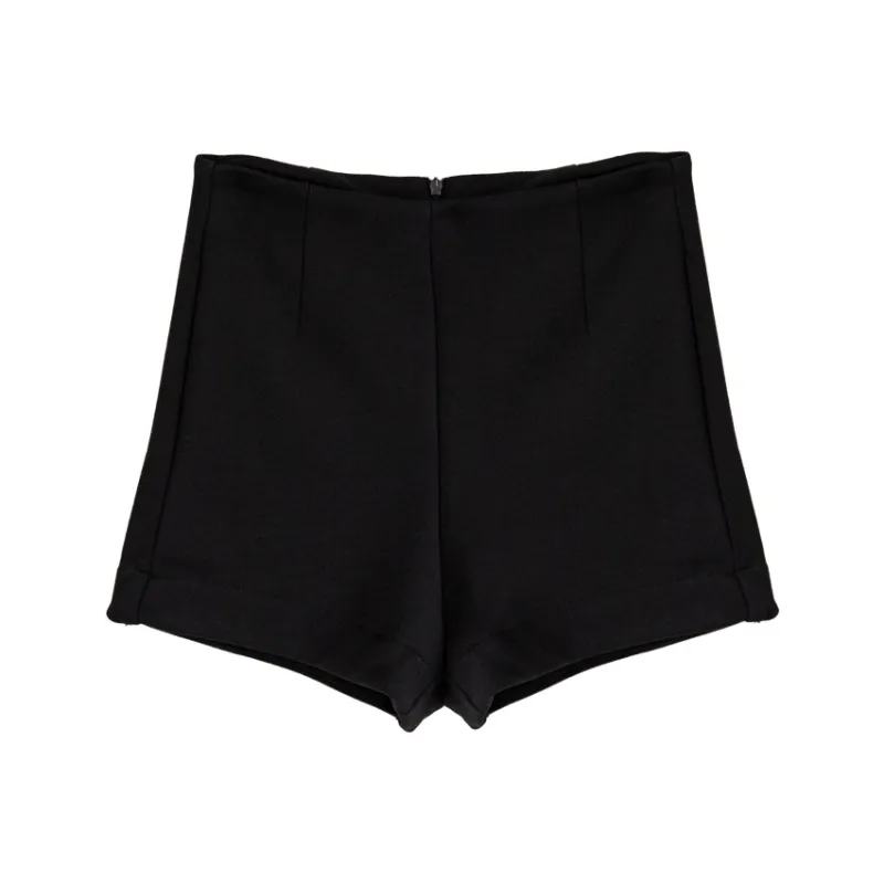 MADALLO Casual Shorts Women's Black-3