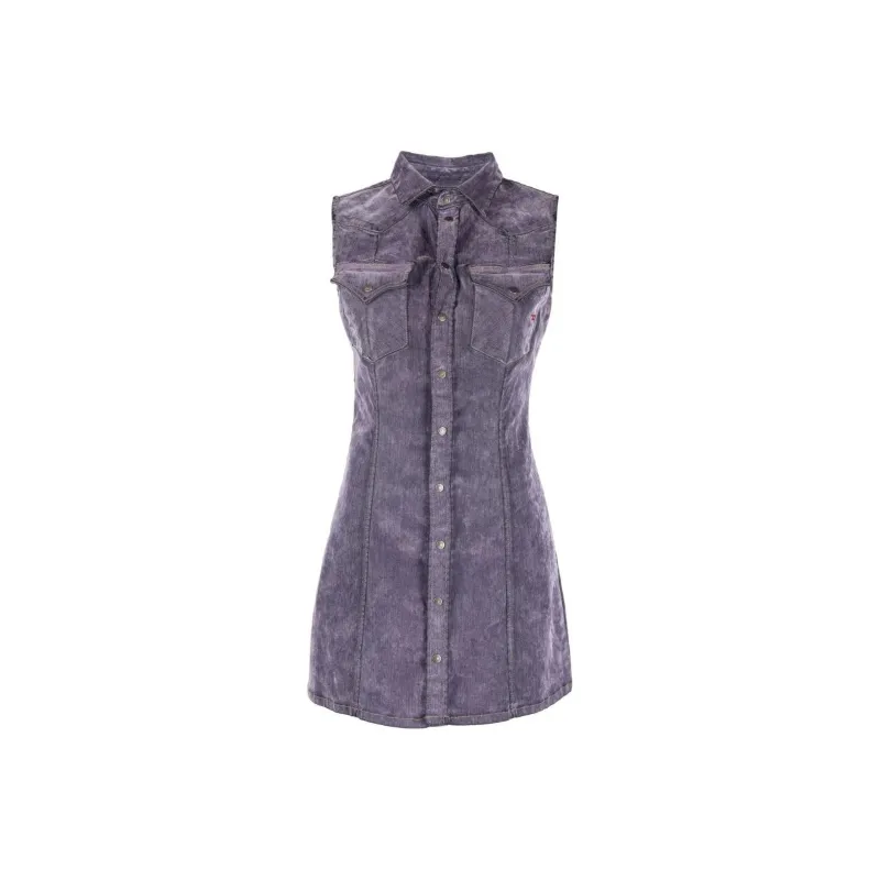 DIESEL Sleeveless Dress Women's Purple-0