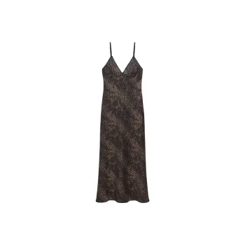 ZARA Slip Dresses Women's Leopard Print