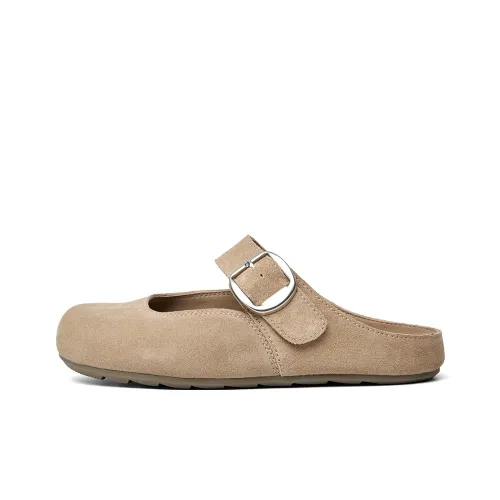 PT'SON Rubber Sole Closed Toe Slippers Women's