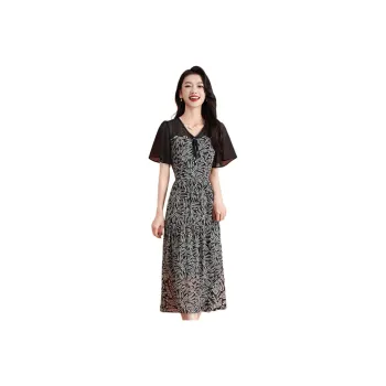 Mylan Short Sleeved Dresses Women's Black