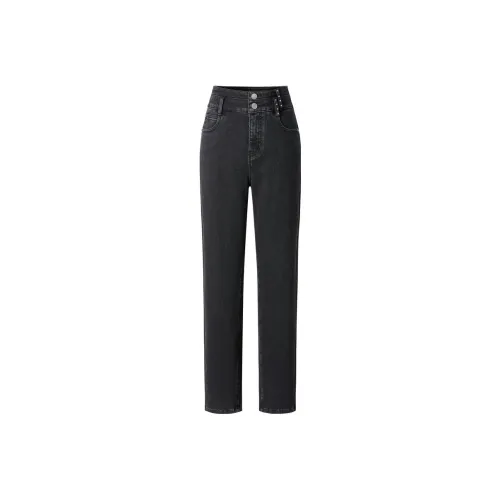 JZ. ANNAKRO Jeans Women's Plain Black