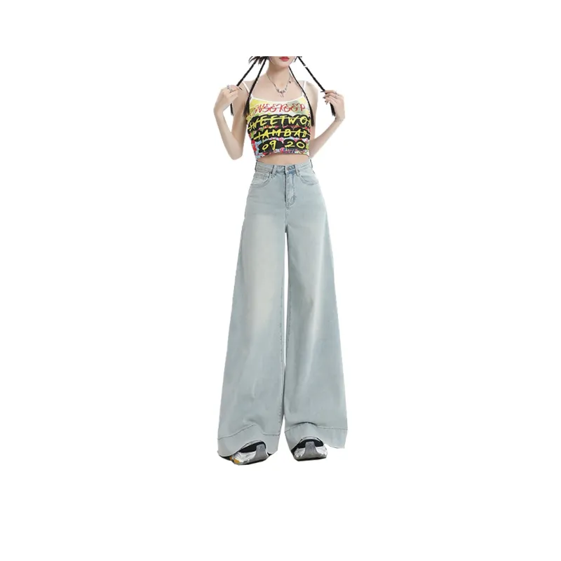 Concubine Zhu Jeans Women's Vintage Blue-5