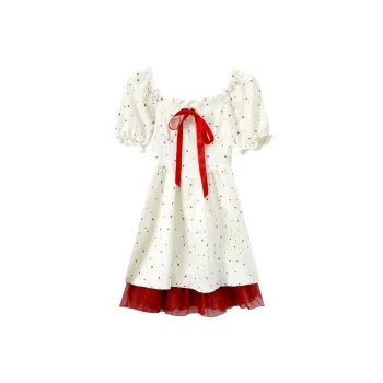 MRR&CO. Short Sleeved Dress Women's Red Heart