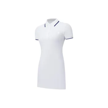 Lululemon Slim Fit Short Sleeved Dress Women's White/Carefree Blue/WHT/CLBL