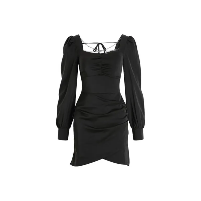 JOSR Long Sleeved Dresses Women's Black-0