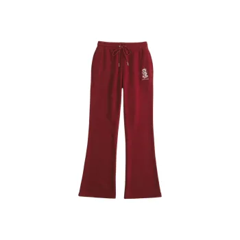 Abercrombie＆Fitch Knitted Sports Pants Women's Red