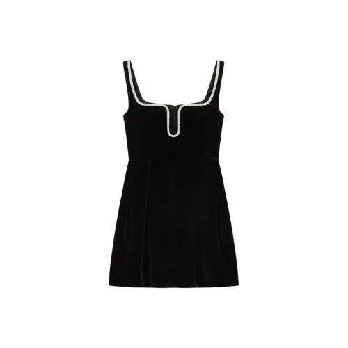 Self portrait Velvet Skater Mini Dress