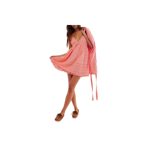 FREE PEOPLE Lillia Mini Dress Slip Dresses Women's Guava Juice