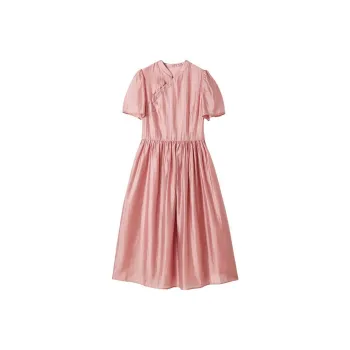 Dme Short-Sleeved Dresses Women's Light Peach Pink