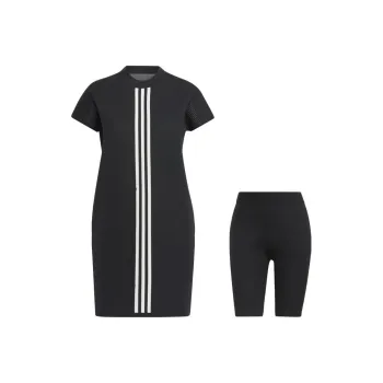 Adidas Short Sleeved Dresses Women's Set Black