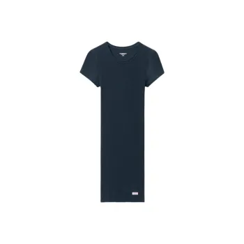 Alexander Wang Bodywear Series SS25 Short-Sleeved Dresses Women's Navy